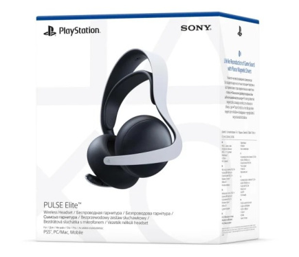 Sony PlayStation 5 Pulse Elite in-ear headphones Must and Valge