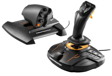 Thrustmaster T-16000M FCS Hotas Must, Orange USB Joystick Analogue / Digital MAC, PC