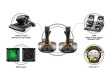 Thrustmaster T.16000M FCS SPACE SIM DUO Must, Orange USB Joystick Analogue / Digital PC