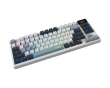 MSI FORGE GK600 TKL WIRELESS SKY keyboard Gaming USB + Bluetooth QWERTY UK English Blue, Valge