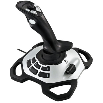 LOGITECH Extreme 3D Pro Joystick - SILVER/Черный - USB
