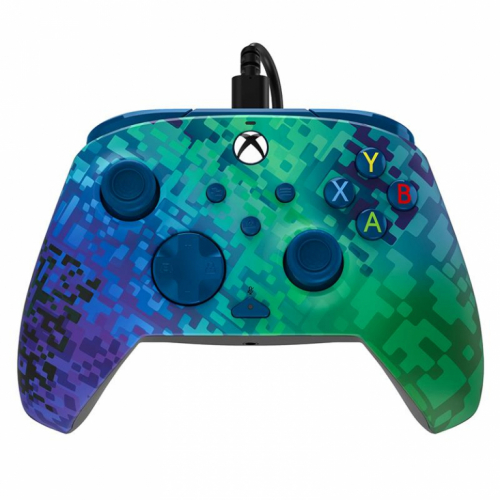 PDP, Xbox Series X|S & PC, Glitch Green REMATCH Advanced Wired Controller - Pult / 708056069155