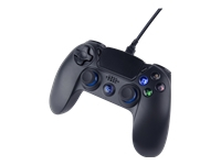 GEMBIRD Wired vibration game controller for PlayStation 4 or PC black