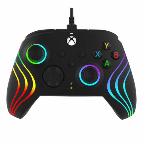 PDP, Xbox Series X|S & PC, Black Afterglow Wave Wired Controller - Pult / 708056069254