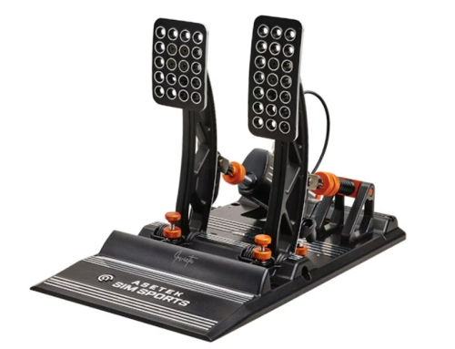 Asetek 40-010-0000001 Gaming Controller Black, Orange, White USB Pedals PC