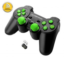 Esperanza EGG108G Gaming Controller Черный, Green USB 2.0 Gamepad Analogue / Digital PC, Playstation 3