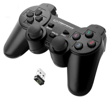 Esperanza EGG108K Gaming Controller Black USB 2.0 Gamepad Analogue / Digital PC, Playstation 3