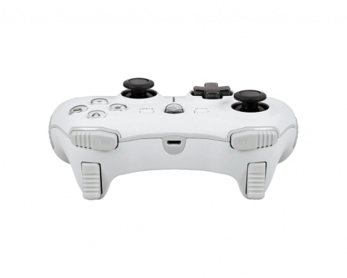 MSI FORCE GC20 V2 White Gaming Controller 'PC and Android ready, Wired, adjustable D-Pad cover, Dual vibration motors, Ergonomic design, detachable cables'