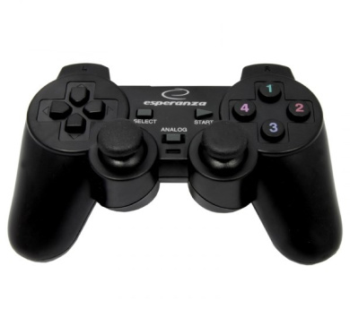 Esperanza EG102 Gaming Controller Black USB 2.0 Gamepad Analogue / Digital PC, Playstation 3 Esperanza EG102 Gaming Controller Black USB 2.0 Gamepad Analogue / Digital PC, Playstation 3