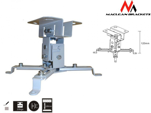 Maclean MC-582 Ceiling projector mount 12cm 20kg