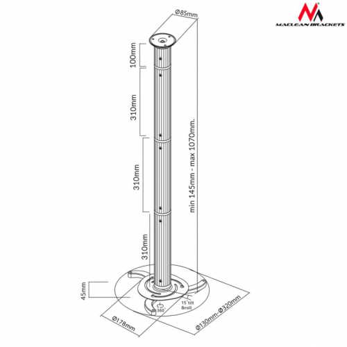 Ceiling Mount For Projector