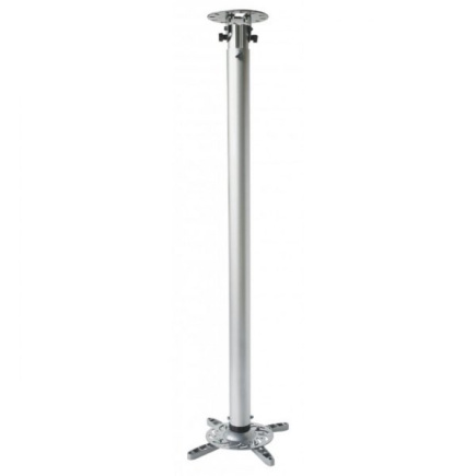 Techly Arm for projector 110-190cm ceiling, 15kg, silver
