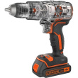 BLACK & DECKER 18V Drill Driver with 2x2.0 Ah Batteries | BCD383D2XK-QW