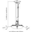 Equip Beamer Deckenhalterung universal bis 20kg +++ Wand sw retail