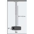 Techly Universal projector celling mount 60-120cm 15kg