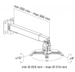 Techly Cilling projector mount 43-65cm 20kg