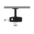 Techly Arm for projector 20 cm, ceiling, 15kg white