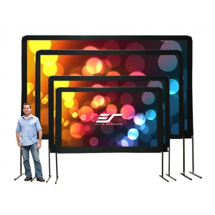 Elite Screens Outdoor 16:9 332*187cm Yard Master2 Dual silb.