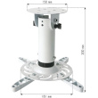 Techly Universal Deckenhalterung f.Beamer.30cm Deckenabst..w
