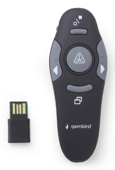 Gembird WP-L-11 remote control IR Wireless Projection screen Press buttons