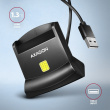 AXAGON CRE-SM4N - Universal desktop USB contact Smart/ID card reader -USB-A cable 1.3m 
