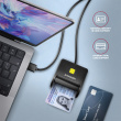 AXAGON USB 2.0 CRE-SM3SD reader Smart card +SD/microSD