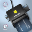 AXAGON USB 2.0 CRE-SM3SD reader Smart card +SD/microSD