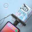 AXAGON CRE-SMPC USB-C smart / id card reader - Black - Foldable pocket  
