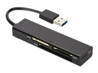 EDNET USB 3.0 Multi Card Reader 4-port unterstuetzt MS SD T-flash CF Formate black