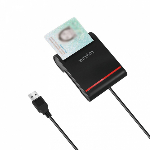 LogiLink USB 2.0 smart ID cardreader, black