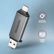 AXAGON AXAGON CRE-DAC USB card reader SD/microSD USB-A USB-C plus Caps