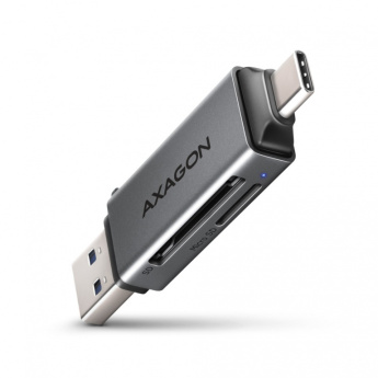AXAGON AXAGON CRE-DAC USB card reader SD/microSD USB-A USB-C plus Caps