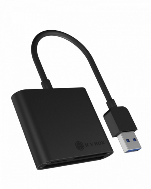 IcyBox IB-CR301-U3 3-port (CF, SD, microSD) card reader with USB 3.0 interface