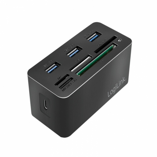 LogiLink USB3.2 Gen 1 docking sta tion, 8-port, mini,blac