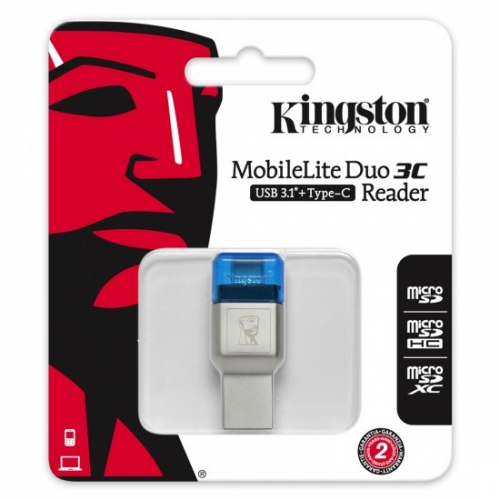 Kingston MobileLite DUO 3C USB3.1+TypeC microSDHC/SDXC