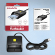 AXAGON AXAGON CRE-SM3N reader Smart card USB 1.3m cab