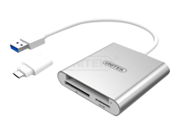 UNITEK Y-9313D Unitek USB3.0 to Multi-In-One Aluminium Card Reader (With USB Type-C Adaptor)