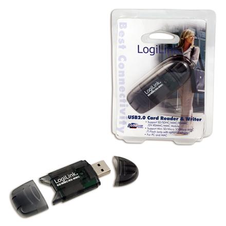 Logilink | Cardreader USB 2.0 Stick external for MMC, RS-MMC, SD and SD HC