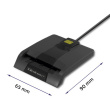 Qoltec Intelligent smart ID card reader, USB type C