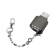 LogiLink USB-C to microSD card readeras a keychain