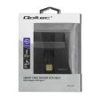 Qoltec Smart chip card scanner USB2.0 Plug&play