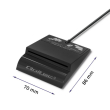 Qoltec Intelligenst smart ID card reader, USB type C