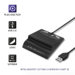 Qoltec Intelligenst smart ID card reader, USB type C