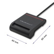 Qoltec Smart chip card scanner USB 2.0 Plug&play