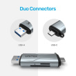 UNITEK R1010A card reader USB 3.2 Gen 1 (3.1 Gen 1) Type-A/Type-C Grey