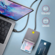 AXAGON CRE-SM3TC smart card reader USB-C 1.2m cable