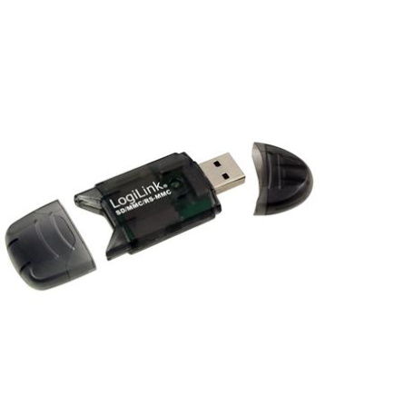 LogiLink Cardreader USB 2.0 Stick for SD/MMC - Card reader - 8 in 1 (MMC, SD, RS-MMC, MMCmobile, SDHC) - USB 2.0 