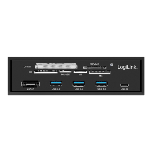 LogiLink 5,25' multifunction fron panel with 6-way c. rea