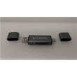 Taastatud. Icy box IB-CR200-C  SD/MicroSD (TF) USB 2.0 card reader with Type-C and -A to micro USB (OTG) interface, anthracite | Raidsonic External card reader with multi-USB connector | USED, REFURBISHED | External | Micro SDHC, Micro SDXC, microSD 3.0