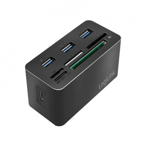 LogiLink USB3.2 Gen 1 docking sta tion, 8-port, mini,blac